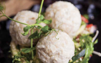 Turkey meatballs with Asian-style bulgur